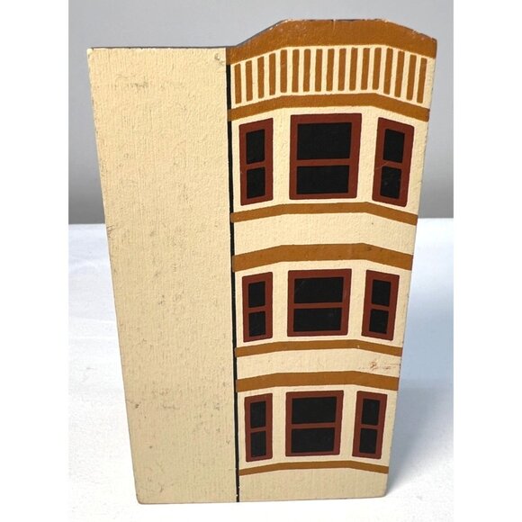 Cat's Meow 4 Handcrafted Wooden Village Building Block Set 1985-1993 - Picture 10 of 14